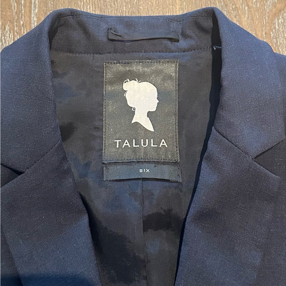 Talula Babaton Exeter Blazer Navy Blue size 6 - Picture 4 of 5